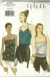 9737 EZ VOG LOOSE TOPS HALTER /STRAPS LENGTHS PATTERN 8-12